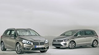 BMW 2er Active Tourer (2014) vs. VW Golf Sportsvan (2014)