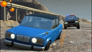 Погоня ПО ПЛОХИМ ДОРОГАМ - BeamNg Drive