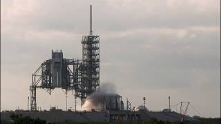 SpaceX Pad 39A Water Deluge Test