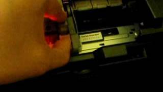 Canon Pixma iP 4600 inkjet printer changing ink cartridge