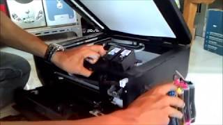 cara pasang infus canon mx377
