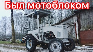 Минитрактор из дизельного мотоблока