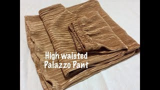 High waisted palazzo pants || DIY Palazzo pants