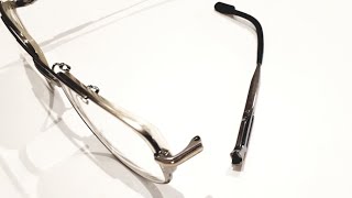 Замена и ремонт флекса любой сложности.Replacing the spring insert of the Davidoff glass temple.
