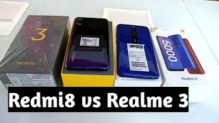 Realme 3 vs Redmi 8 Unboxing & Comparison !! Redmi 8 vs Realme 3  Compare