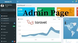 How to use admin page (backend) AdminLTE-2.4.5  in laravel 5.7 ,#laravel khmer