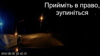 Зупинили за неробочу фару ч1