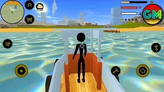 Stickman Rope Hero #Driving Boat | by Naxeex LLC | Android GamePlay HD