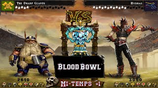 [FR] BloodBowl #101 - Le Blood Bowl ! - Hydras vs Dwarf Giants - Mi Temps 1
