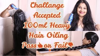 100 ml Heavy Hair Oil Challenge |Parachute Coconut oil | Pass Or Fail??? Prakshi Versatile