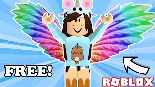 HOW TO GET FREE RAINBOW WINGS IN ROBLOX!