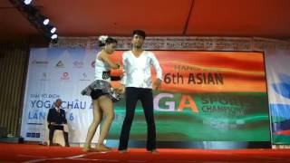 Examples of Artistic Pair Yoga from 6th Asian Yoga Sports Championship