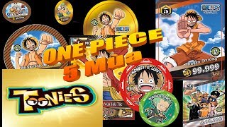 Thẻ Toonies One Piece_Các Thành Viên Trong Băng Hải Tặc Mũ Rơm Qua 5 Mùa Thẻ Toonies One Piece