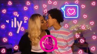 NO HANDS KISSING CHALLENGE (EXPLICIT CONTENT?) #JAELENANDMEECH5EVA