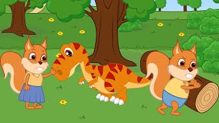 Famille d'Écureuil - Petit Dinosaure en Difficulté Vidéos Animé 2020 en Français 13+