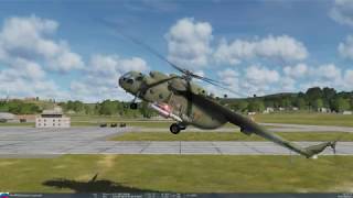 DCS Ми-8 авторотация с полной загрузкой.
