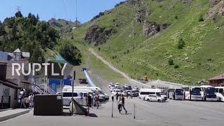 Vaccination peak! COVID vaccine centre on Europe"s highest mountain welcomes locals and tourists