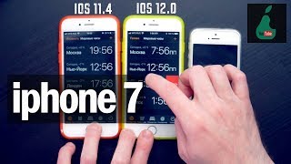 Как работает iPhone 7 на IOS 12 vs IOS 11