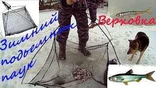 Зимний подъемник (паук). Принцип работы. Ловля живца. Верховка.