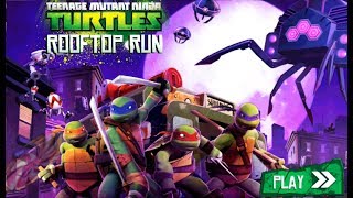 Черепашки ниндзя бег по крышам #1 мультик игра для дитей TMNT ROOFTOP RUN