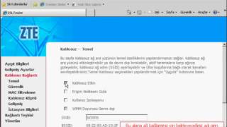 ZTE ZXV10 w300s Adsl Modem Kurulumu