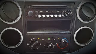 Замена лампочки регулировки отопителя Peugeot Partner Tepee