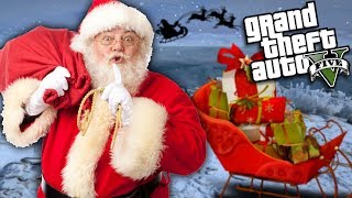 GTA 5 Mods - SANTA CLAUS CHRISTMAS MOD w/ SLEIGH (GTA 5 PC Mods Gameplay)