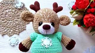Амигуруми: схема Оленя Яшки. Игрушки вязаные крючком - Free crochet patterns.