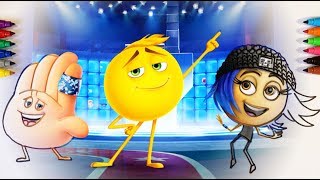 The Emoji Movie - Coloring Pages For Children With Color & Kids TV