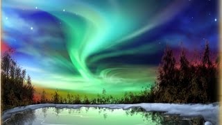 Релакс видео Северное сияние HD - музыка для релакса. Relaxing video Nothern Lights HD