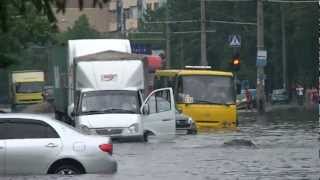 Потоп на улице Балковской, Одесса, 11.07.2012