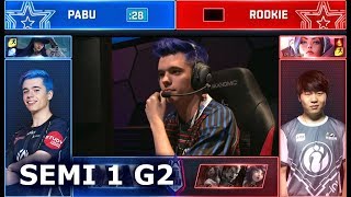 Pabu Caitlyn vs Rookie Irelia - Match 2 | 1vs1 Semi Finals 2018 All-Star Las Vegas | OCE vs CN