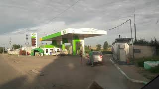 Едем На ГАЗель 3л по городу
Каменка-Днепровская (с прыцепом двухосным трехметровым грузопод 3т