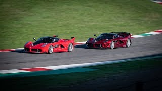 FERRARIS GONE WILD!! Burnouts, Flames and Donuts at Finali Mondiali 2019!!