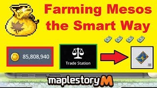 Farm Mesos the SMART Way (Maplestory M's BROKEN Economy)
