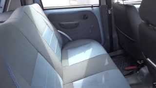 Качественные чехлы на сиденья Daewoo Matiz, Premium style, синяя нить