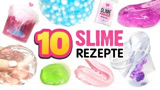 10 BESTEN SCHLEIM REZEPTE!!! ? Eisberg Slime! Perlenslime! Durchsichtiger Slime! Slime Ohne Kleber!
