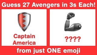 Avengers Infinity War Rapid Fire Emoji Challenge - Guess in 3s from 1 Emoji