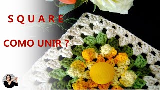 Square em Crochê | Como Unir