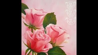 Como pintar al oleo - Rosas
