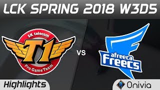 SKT vs AFS Highlights Game 2 LCK Spring 2018 W3D5 SK Telecom T1 vs Afreeca Freecs by Onivia