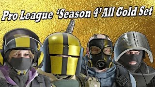Season 4 Pro League All Gold Set Bundle Showcase - Rainbow Six Siege