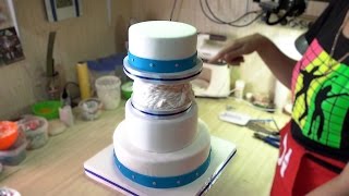 Сборка Свадебного торта с фальш-ярусом - Я - ТОРТодел!