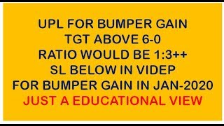UPL WILL BE A JACKPOT LOOKING FOR 15% GAIN BUT HOW NEED TO WATCH FULL VIDEO  JUST A EDUCATIONAL VIEW