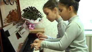 Pavel Zakharov. «Frogs´ Waltz» for 4 hands - Павел Захаров. «Вальс лягушат» для ф-но в 4 руки