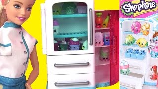 Играем в Куклы Барби! ХОЛОДИЛЬНИК 6 СЕЗОНА ШОПКИНС! Nice N Icy Fridge Шопкинс Игрушки на Русском