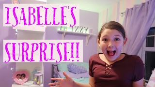 ISABELLE'S SURPRISE!! | NEW BEDROOM TOUR!