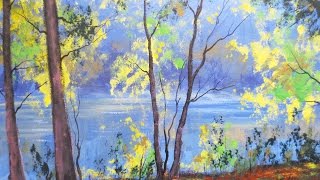 Рисуем гуашью берег, подарок своими руками! #Vitali Oil Painting