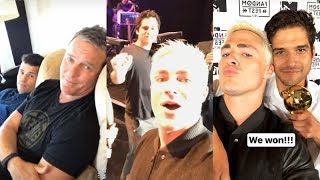 Colton Haynes with Dylan O'Brien and Tyler Posey | Instagram Story | July 21 2017 TEEN WOLF CAST