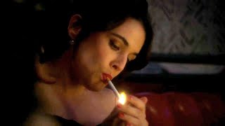 Adriana Ugarte smoking cigarette